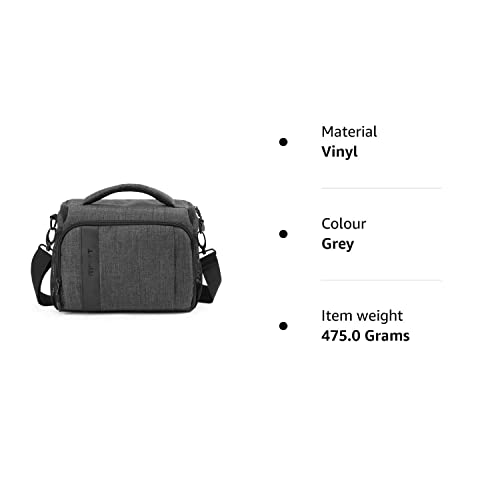 BAGSMART Camera Shoulder Bag, Grey, Anti-Shock, Waterproof