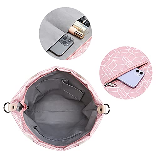 KALIDI Canvas Damen Handtasche - Pink