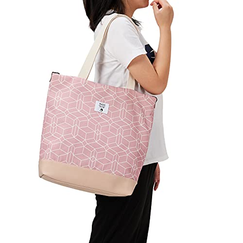 KALIDI Canvas Damen Handtasche - Pink
