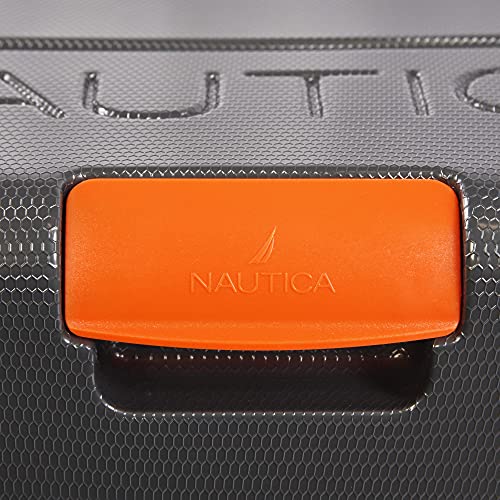 Nautica Quest Grey/Orange Carry-On 21-Inch Spinner Handbag