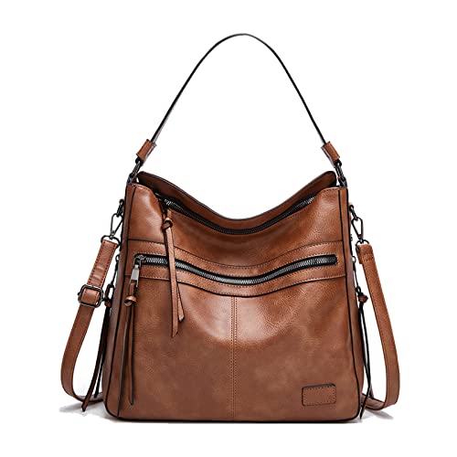 Aileese Women's Designer PU Leather Large Tote Bag