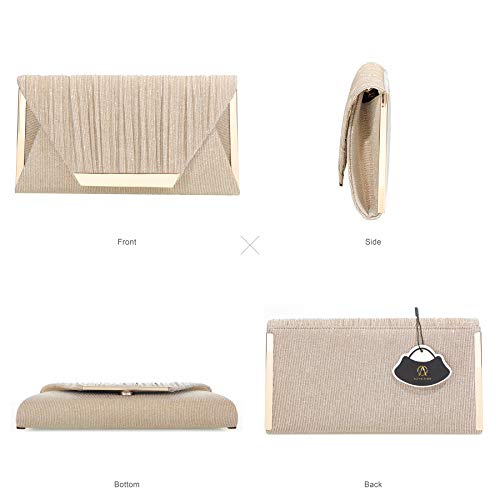 Golden Shining Designer Handbag for Women