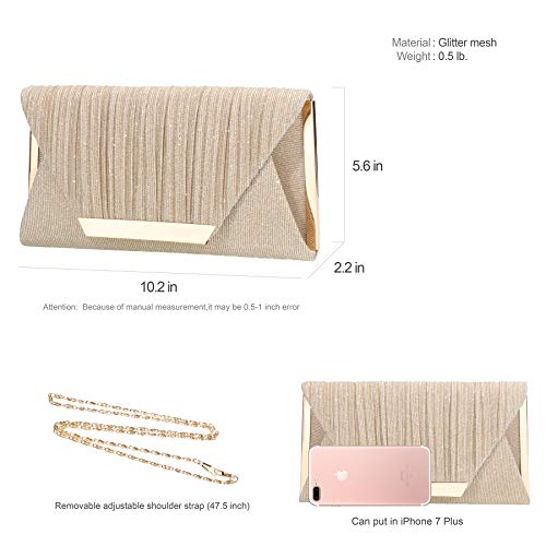 Golden Shining Designer Handbag for Women