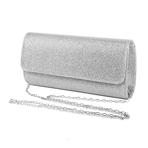 Elegant Sparkly Clutch for Wedding, Bridal, and Prom