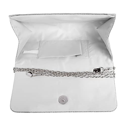 Elegant Sparkly Clutch for Wedding, Bridal, and Prom