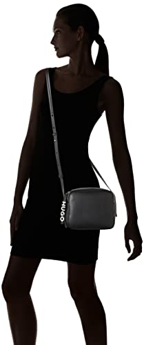 HUGO Mel Crossbody R Handbag, Black (20 cm)
