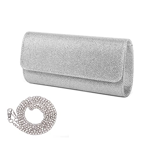 Elegant Sparkly Clutch for Wedding, Bridal, and Prom