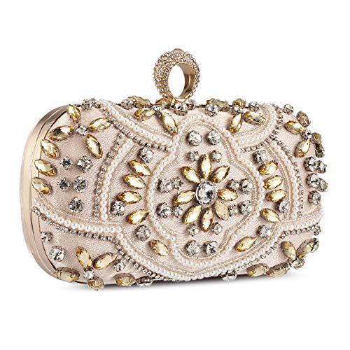Champagne Gold Diamant Damen Clutch Bag - UBORSE