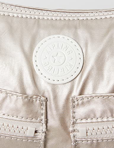 Kipling Women's Izellah Crossbody Bag, Metallic Silver