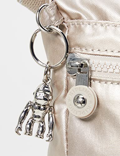 Kipling Women's Izellah Crossbody Bag, Metallic Silver