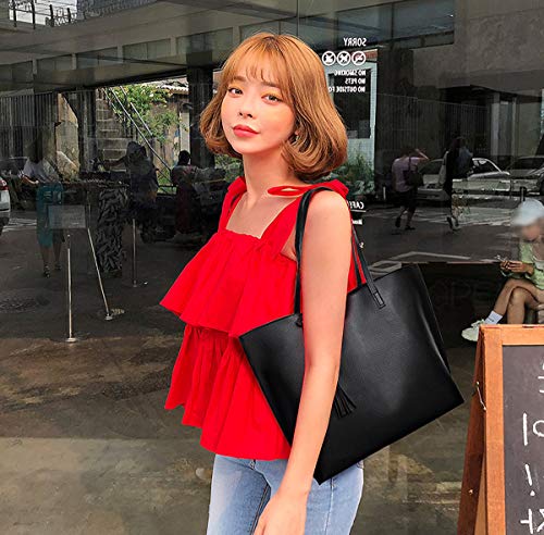 ZhengYue Damen Designer Handtasche - Schwarz