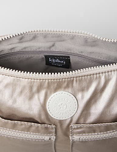 Kipling Women's Izellah Crossbody Bag, Metallic Silver