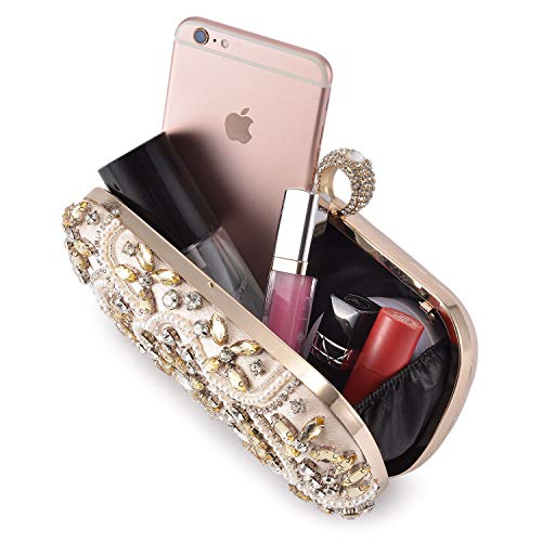 Champagne Gold Diamant Damen Clutch Bag - UBORSE