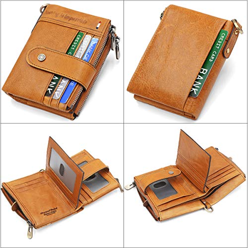 Designer RFID Blocking Leather Men's Slim Wallet