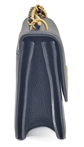 Tory Burch 140987 Britten Black Pebbled Leather Shoulder Bag