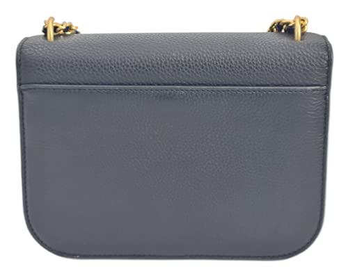 Tory Burch 140987 Britten Black Pebbled Leather Shoulder Bag