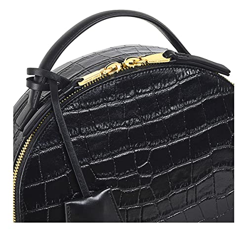 RADLEY Orchard Road Black Crossbody Handbag: Croc-textured Leather