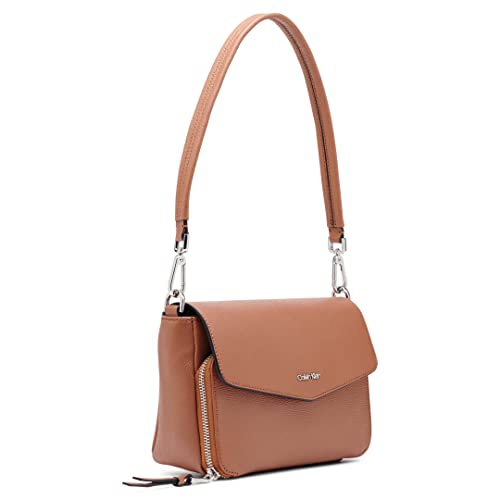 Calvin Klein Ava Shoulder Bag in Caramel