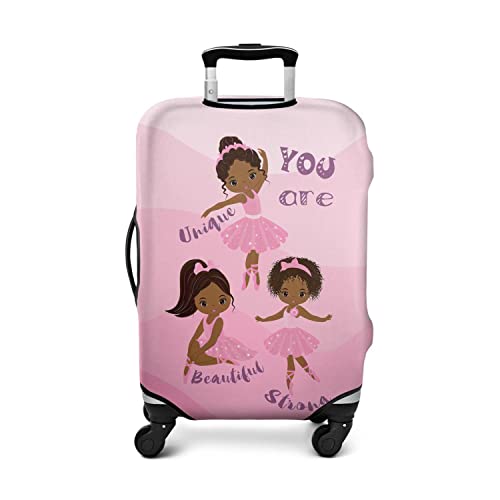 Stylish African American Ballerina Suitcase Cover