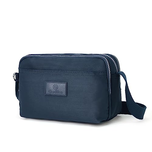 Navy Waterproof Nylon Crossbody Bags for Women