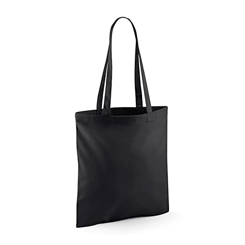 Black Youngly Cotton Tote – Stylish Eco-Friendly Handbag