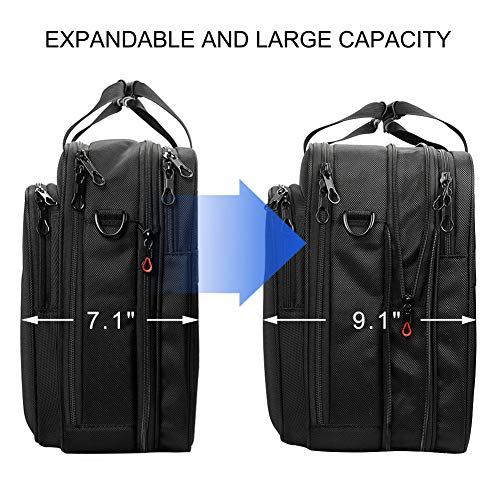 KROSER Black Expandable Laptop Bag - 18.5-inch