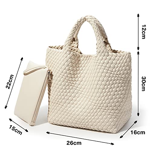 KALIDI Soft Vegan Leather Tote Bag - Handmade Shoulder Bag