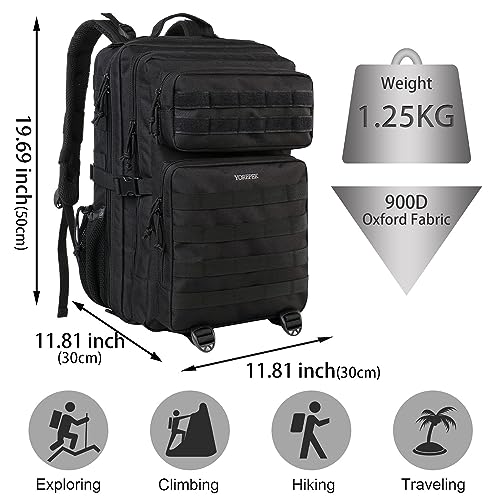YOREPEK 45L Tactical Military Backpack for Men