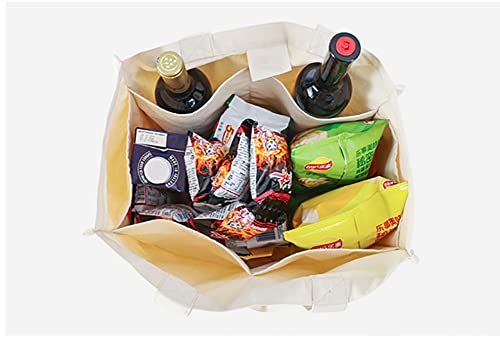 YULOONG Cotton Eco Tote Bags Extra-Large Durable Canvas