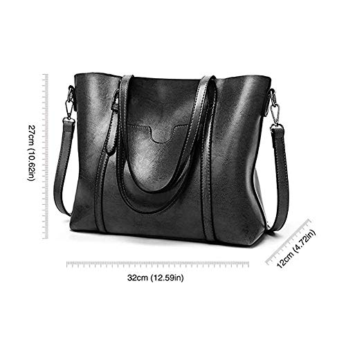 Soft Leather Ladies' Tote Bag with Zipper