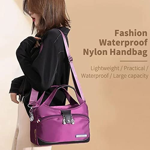 Red Oxford Cloth Anti-theft Shoulder Bag - Designer Handbag