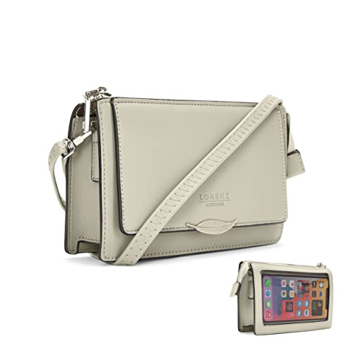 Woodland Leather Crossbody Phone Bag: RFID-Protected & Adjustable
