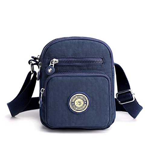 Blue Casual Nylon Crossbody Bag for Women, Girls