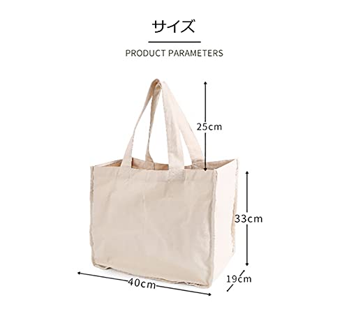 YULOONG Cotton Eco Tote Bags Extra-Large Durable Canvas