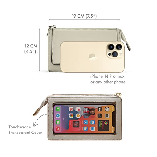 Woodland Leather Crossbody Phone Bag: RFID-Protected & Adjustable