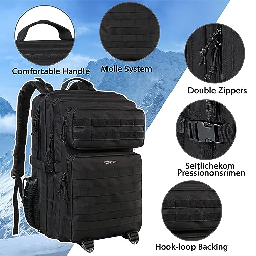 YOREPEK 45L Tactical Military Backpack for Men