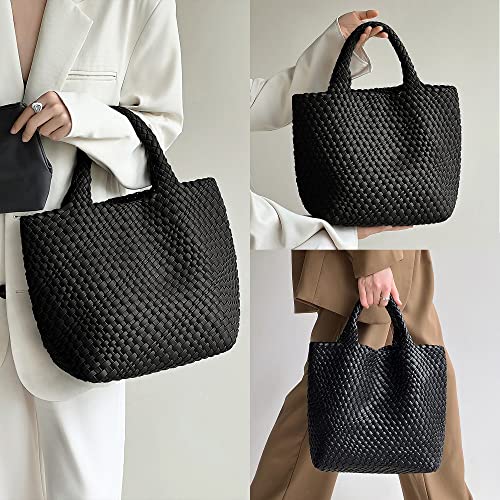 KALIDI Soft Vegan Leather Tote Bag - Handmade Shoulder Bag