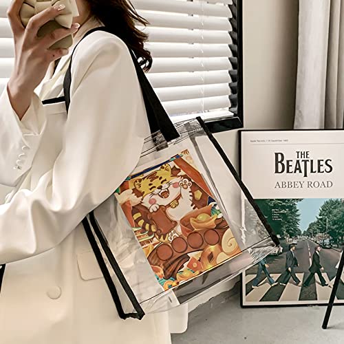 Transparent PVC Vinyl Designer Tote Bags - Stadium Approved