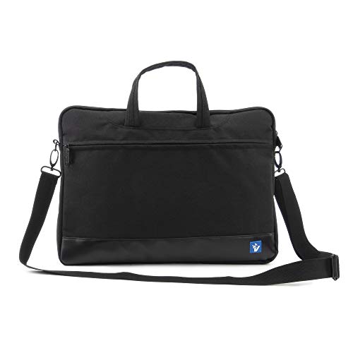 Slim Black Laptop Bag with Padded PC Compartment