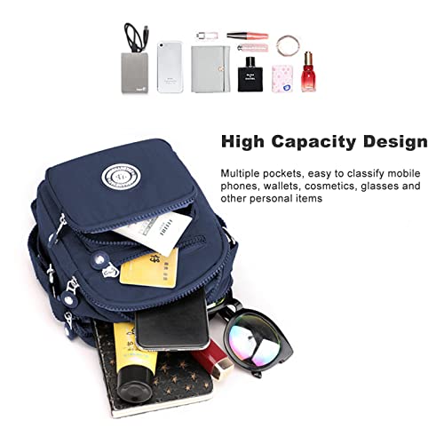 Blue Casual Nylon Crossbody Bag for Women, Girls