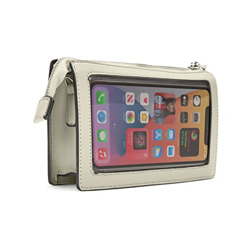 Woodland Leather Crossbody Phone Bag: RFID-Protected & Adjustable