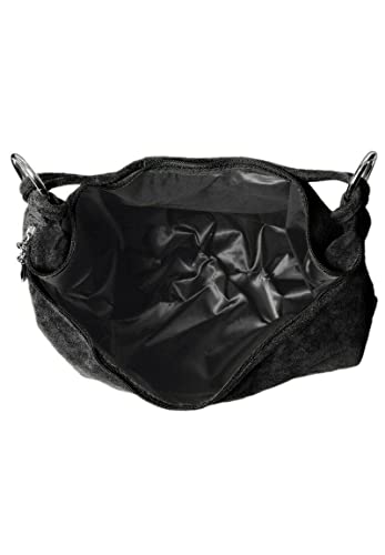 Italian Suede Slouch Tote with Ring Buckle Handle (Brown)