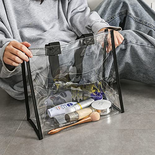 Transparent PVC Vinyl Designer Tote Bags - Stadium Approved