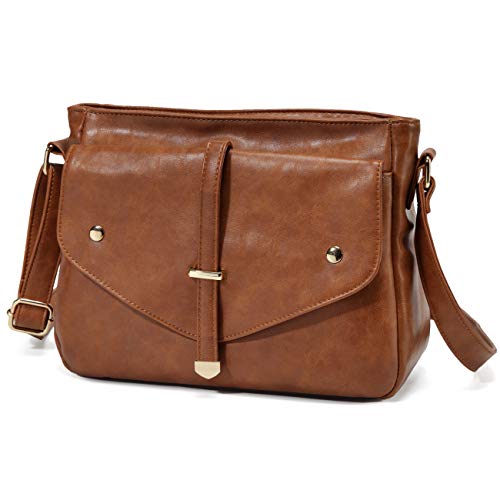 VASCHY Women's Brown Designer Cross Body Shoulder Bag