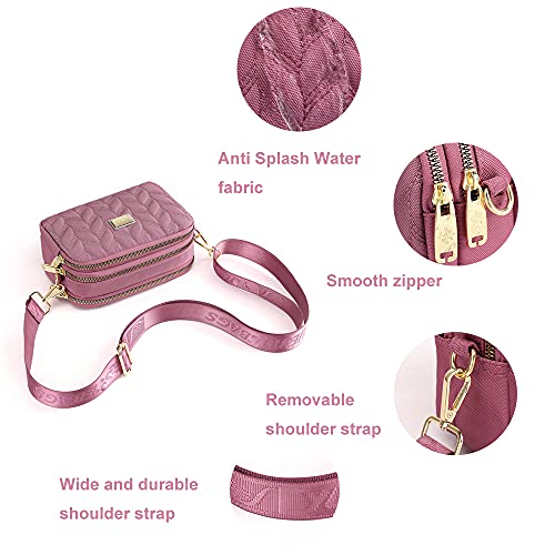 YANAIER Damen Handtasche - Kleine wasserdichte Schultertasche Schwarz