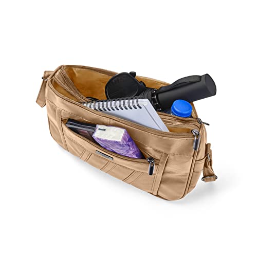 Genuine Leather Multi Compartment Crossbody Handbags for Women