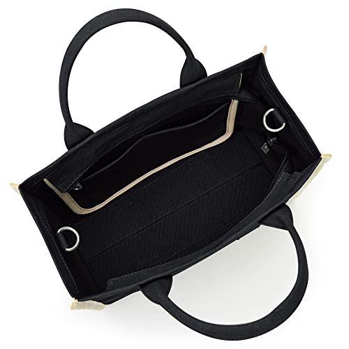 KALIDI Stylish Canvas Tote Handbag with Crossbody Strap