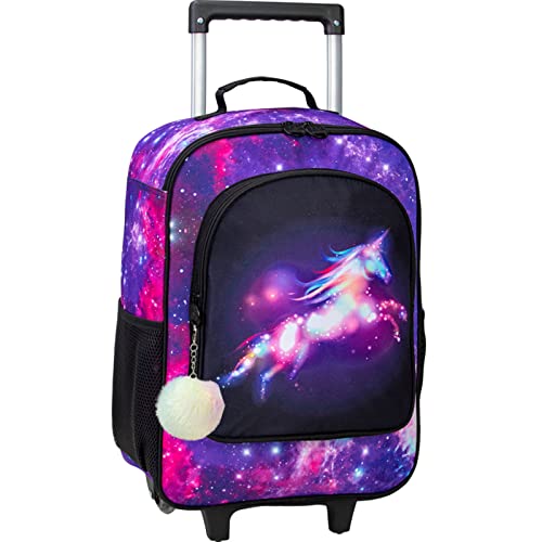 Girls' Unicorn Rolling Suitcase - Travel Carry On