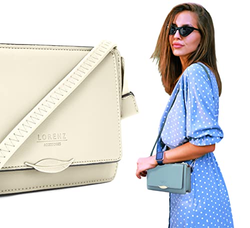 Woodland Leather Crossbody Phone Bag: RFID-Protected & Adjustable