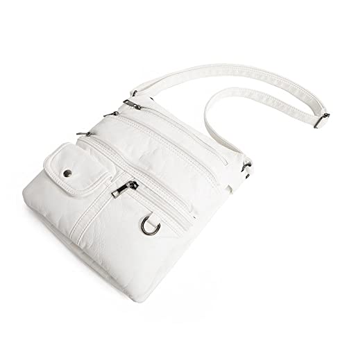 Soft PU Leather Multi-pocket Shoulder and Flap Handbags